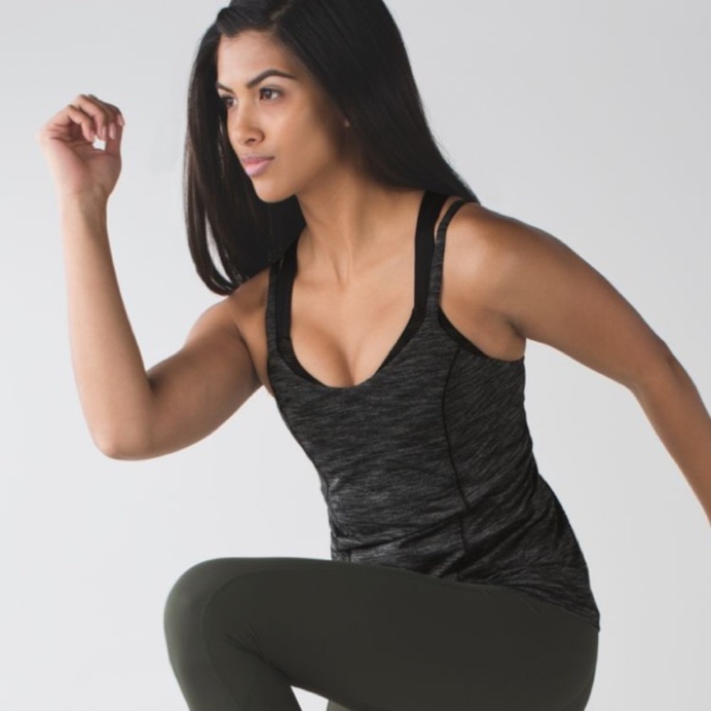 COPY - NWT lululemon Run for Gold top, s 4, green